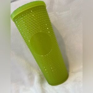 Venti Starbucks Lime Green Studded Tumbler